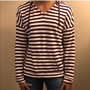 Striped hoodie